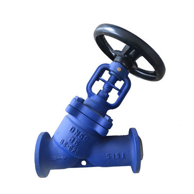 DIN Standard Bellow Seal Y Type Globe Valve